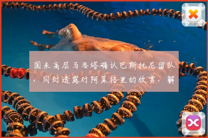 国米高层马洛塔确认巴斯托尼留队，同时透露对阿莱格里的欣赏，解析蓝黑军团夏窗规划